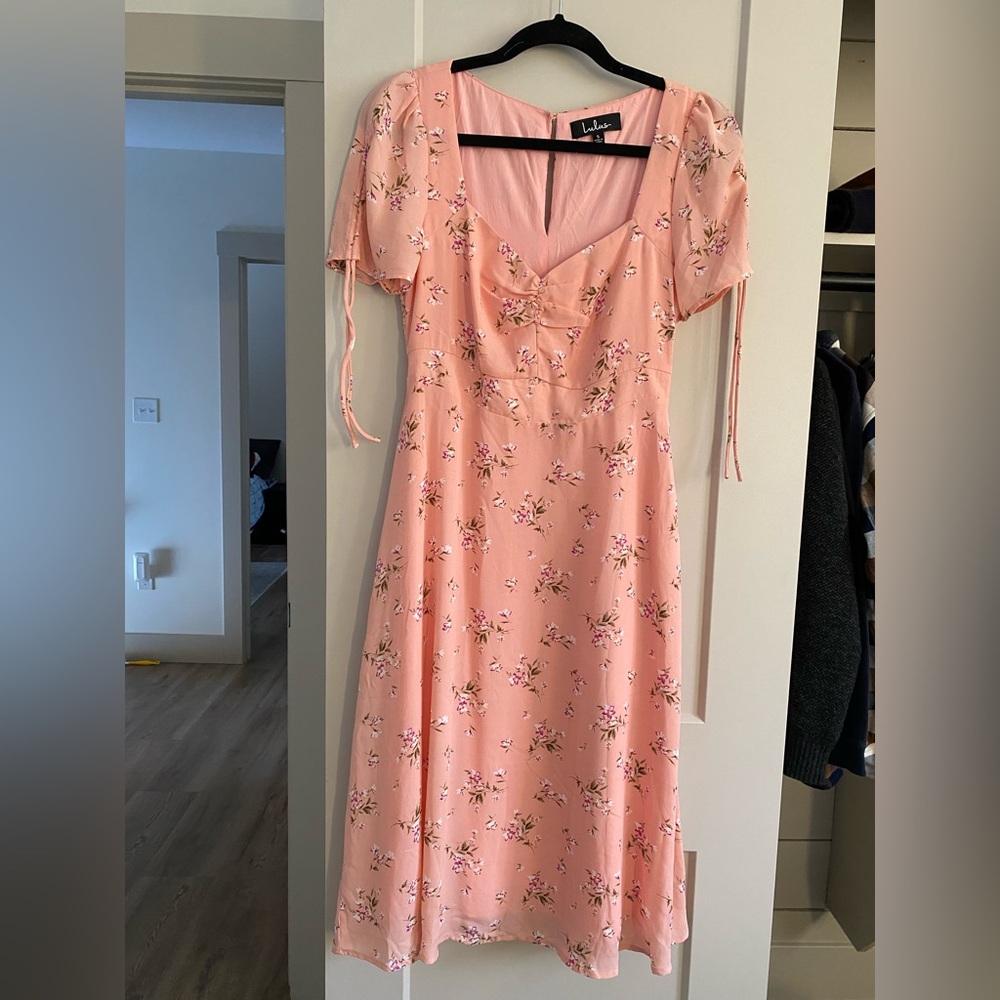Lulu's Pink Midi Sundress